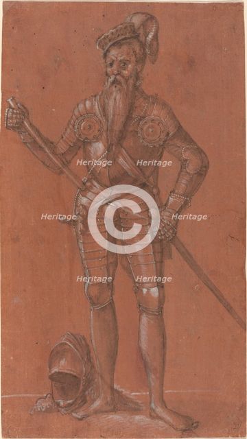 A Man in Armor. Creator: Unknown.