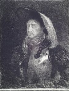 A Man in Armour with Hat and Feather, 1827. Creator: Andrew Geddes