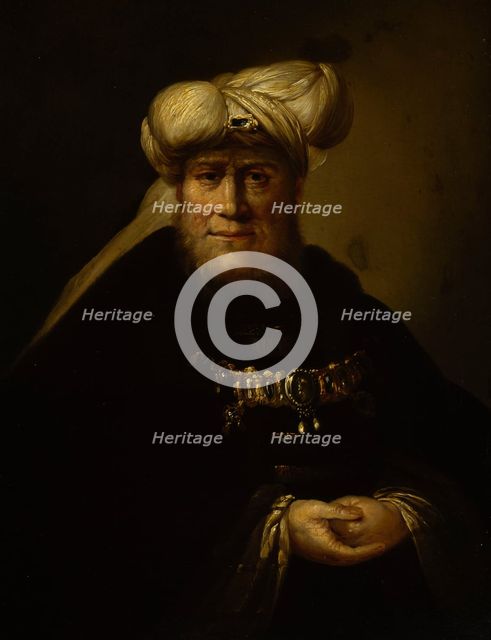 A man in oriental costume, 1729-1739. Creator: Unknown.