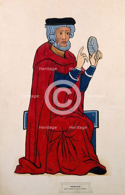 A man in mediaeval costume. Creator: Unknown.