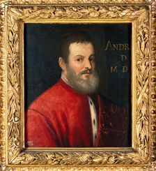 A man once designated as Andreas Vesalius (1514-1564), anatomist, 16th century. Creator: Venetian School