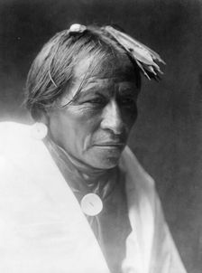 A man of Taos, c1905. Creator: Edward Sheriff Curtis