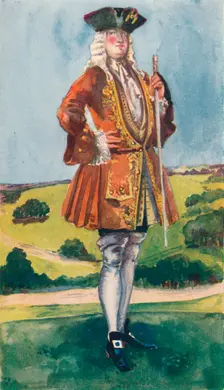 A Man of the Time of George I 1907. Artist: Dion Clayton Calthrop