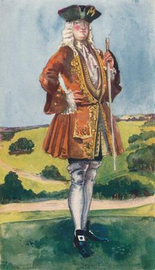 A Man of the Time of George I 1907. Artist: Dion Clayton Calthrop
