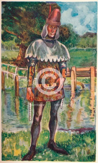 'A Man of the Time of Edward III', 1907. Artist: Dion Clayton Calthrop.