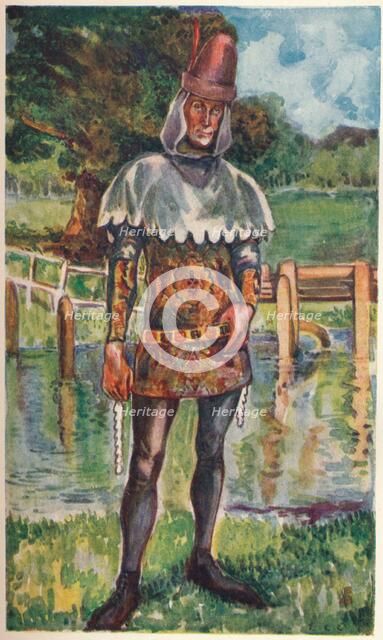 'A Man of the Time of Edward III', 1907. Artist: Dion Clayton Calthrop.