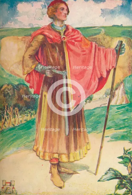 'A Man of the Time of Henry II', 1907. Artist: Dion Clayton Calthrop.