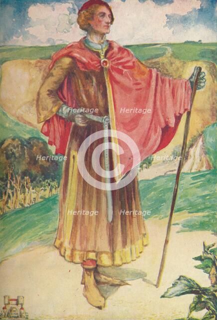 'A Man of the Time of Henry II', 1907. Artist: Dion Clayton Calthrop.