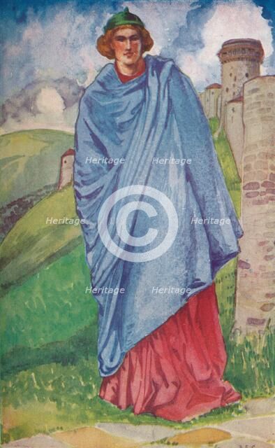 'A Man of the Time of Henry III', 1907. Artist: Dion Clayton Calthrop.