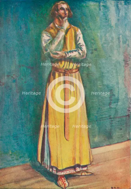 'A Man of the Time of John', 1907. Artist: Dion Clayton Calthrop.