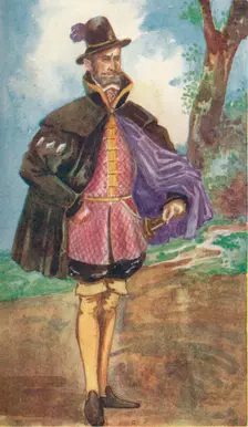 A Man of the Time of Mary 1907. Artist: Dion Clayton Calthrop