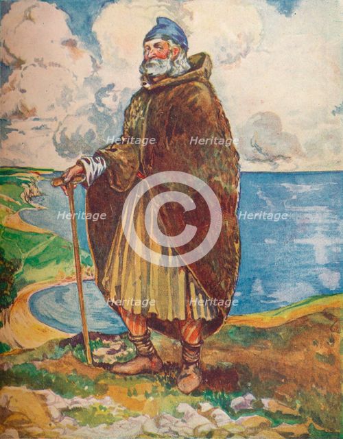 'A Man of the Time of Stephen', 1907. Artist: Dion Clayton Calthrop.