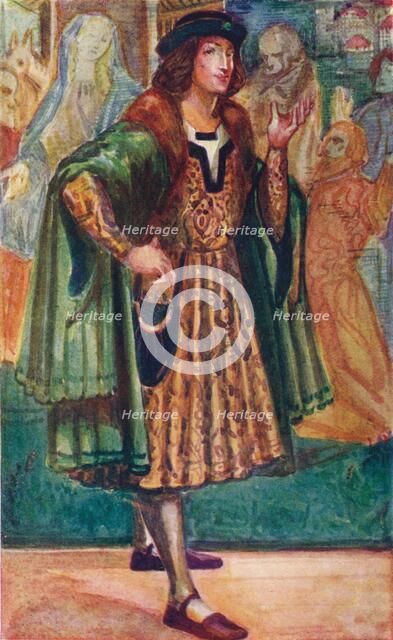 'A Man of the Time of Richard III', 1907. Artist: Dion Clayton Calthrop.