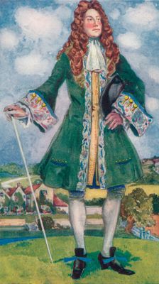 A Man of the Time of William and Mary 1907. Artist: Dion Clayton Calthrop