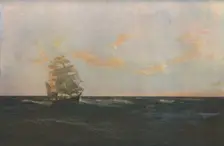 A Man Overboard 1893, (c1930). Creator: Thomas J Somerscales