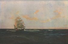 A Man Overboard 1893, (c1930). Creator: Thomas J Somerscales