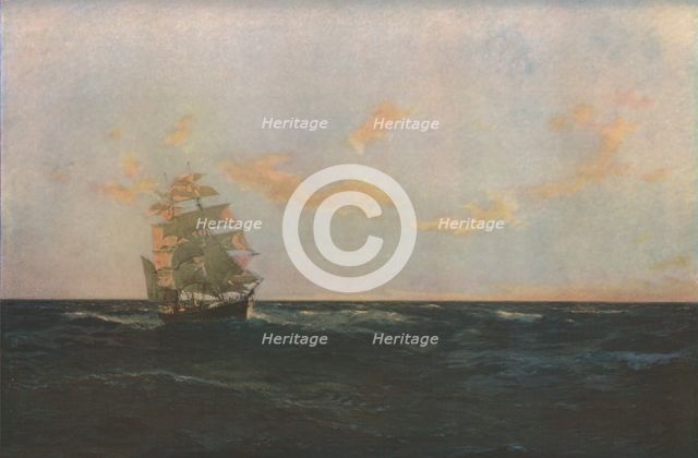 'A Man Overboard', 1893, (c1930).  Creator: Thomas J Somerscales.