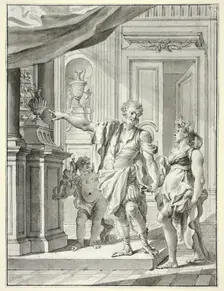 A Man Leading a Woman into a Gallery of Antiquities and Decorative Arts, n.d. Creator: Giacomo Cestaro