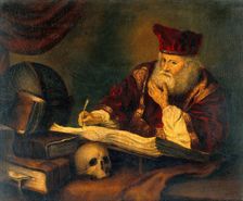 A man supposed to be Nicholas Alcocke, surgeon to King Edward VI, c1550s. Creator: Unknown
