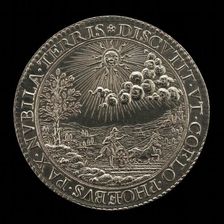 A Man Ploughing [reverse], 16th century. Creator: Unknown