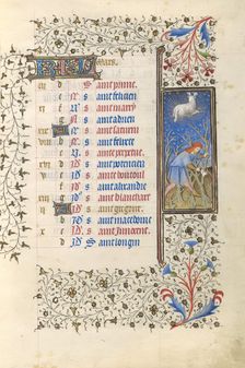 A Man Pruning Vines; Book of Hours, about 1415-1420. Creator: Workshop of the Master of the Rohan Hours