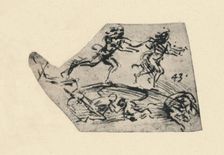 A Man Pursuing A Woman c1480 (1945). Artist: Leonardo da Vinci