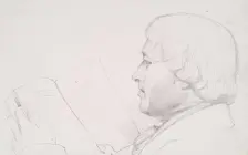 A Man Reading, c1830s. Creator: John Phillip