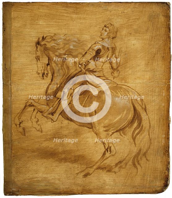 A Man Riding a Horse, ca. 1630. Creator: Anthony van Dyck.