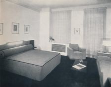 A man's bedroom designed by Robert Heller Inc., New York 1936