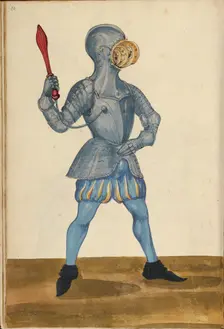 A Man Wearing Armor for a Tournament Contest, about 1560-1570. Creator: Unknown