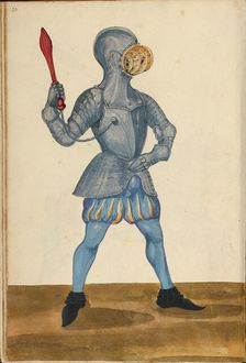 A Man Wearing Armor for a Tournament Contest, about 1560-1570. Creator: Unknown