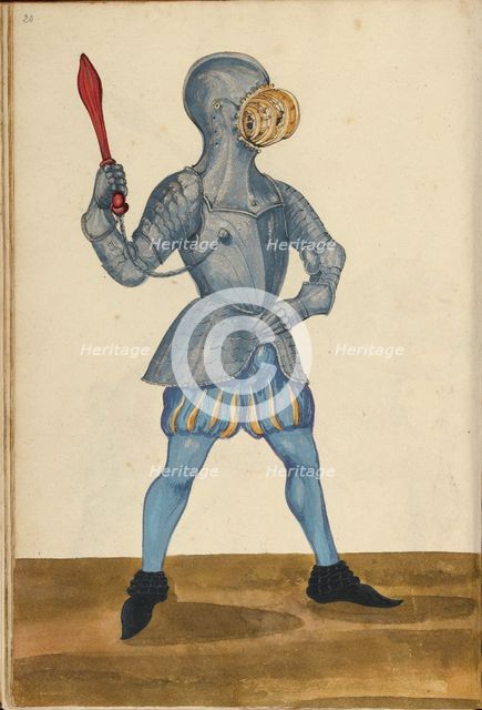 A Man Wearing Armor for a Tournament Contest, about 1560-1570. Creator: Unknown.