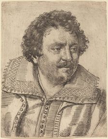 A Man with a Moustache and Goatee, Facing Right, 1620s. Creator: Ottavio Mario Leoni