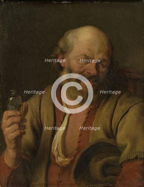 A Man with a Gin Bottle, 1660-1680. Creator: Ary de Vois.