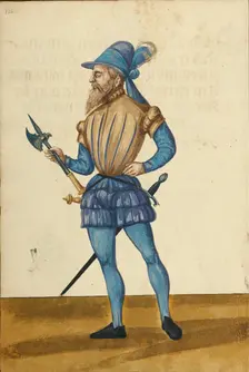 A Man with an Axe, about 1560-1570. Creator: Unknown