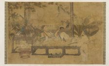 A Man Taking His Ease, 15th-16th century. Creator: Unknown