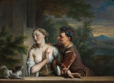 A Man Trying to embrace a Woman, mid-17th-early 18th century. Creator: Carel de Moor
