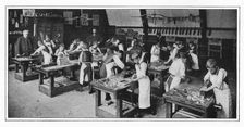 A manual training centre: woodwork, London, c1900 (1901)