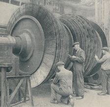 A Many-Bladed Rotor for one of the Queen Mary's low-pressure turbines 1937