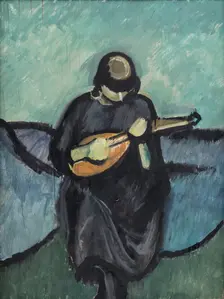 A Mandolinist, 1921. Creator: Harald Giersing