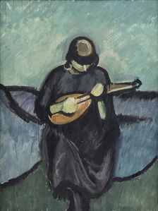 A Mandolinist, 1921. Creator: Harald Giersing