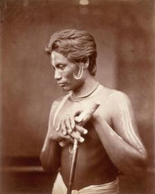 A Manipuri Polo player, 1860. Creator: Unknown