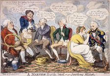 A Mansion House treat - or smoking attitudes London, 1800. Artist: Anon