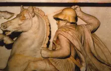 A Macedonian General fighting Persians, 4th century BC. (20th century)