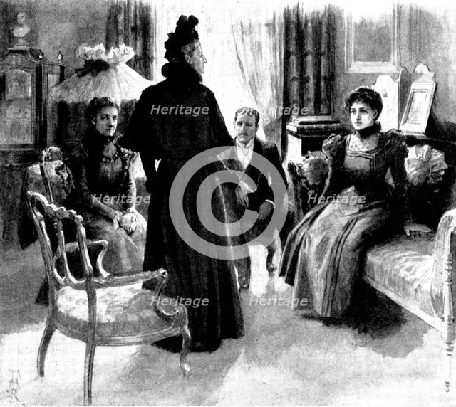 A Mad Move: "I think you are all three perfectly mad," said Lady Susan, rising to her feet, 1898. Creator: Unknown.