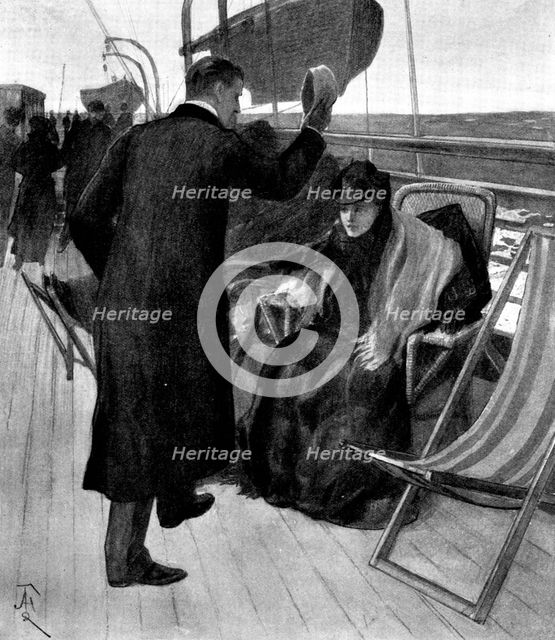 A Mad Move: Sir Robert lifted his cap..."I was looking for you, Miss Arlington", 1898. Creator: Unknown.