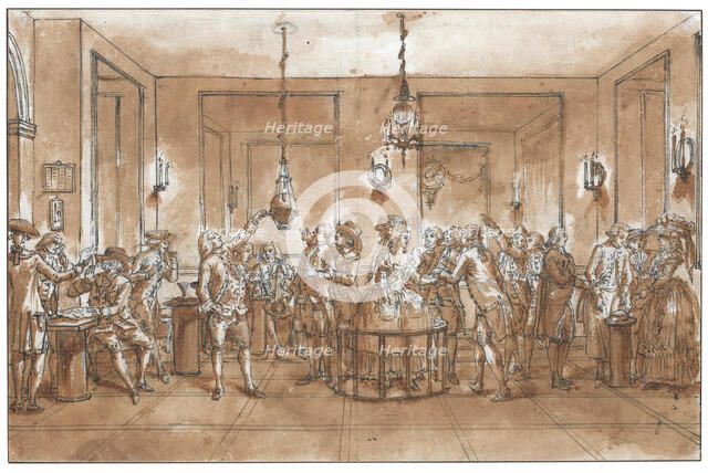 A Magnetic Experiment. Creator: Desrais, Claude Louis (1746-1816).