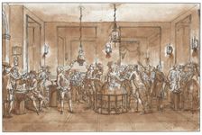 A Magnetic Experiment. Creator: Desrais, Claude Louis (1746-1816)