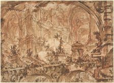A Magnificent Palatial Interior, 1748/1752. Creator: Giovanni Battista Piranesi