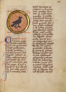 A Magpie; Bestiary, about 1270. Creator: Unknown